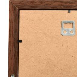 Berkfield Home Collage Photo Frame for 10x(13x18 cm) Picture Dark Brown MDF - Size: 13x18 cm - thumbnail 5