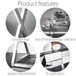 CARME HOME Knightsbridge Silver Console Table - thumbnail 4