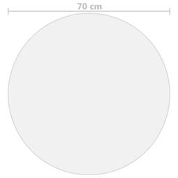 Berkfield Home Table Protector Matt √ò 70 cm 2 mm PVC in Clear - thumbnail 5