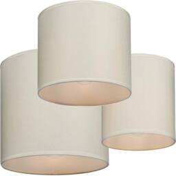 EONLION Set of 3 Modern Lampshades for Ceiling & Table in Beige