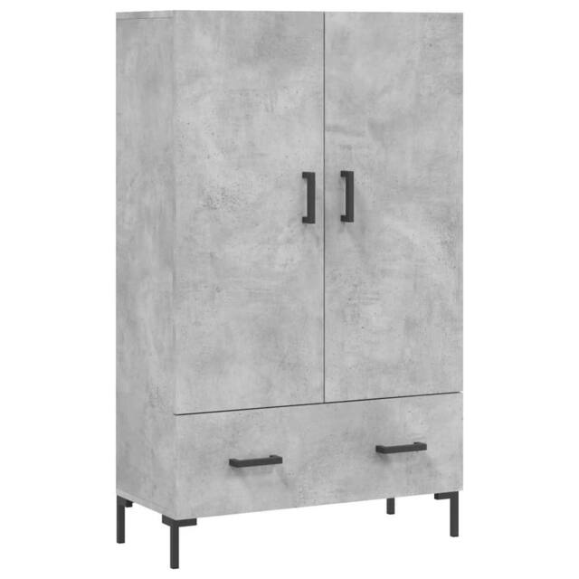 Berkfield Home Highboard Concrete Grey 69.5x31x115 cm Engineered Wood - image 1