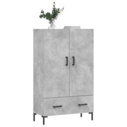 Berkfield Home Highboard Concrete Grey 69.5x31x115 cm Engineered Wood - thumbnail 3
