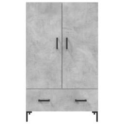 Berkfield Home Highboard Concrete Grey 69.5x31x115 cm Engineered Wood - thumbnail 6