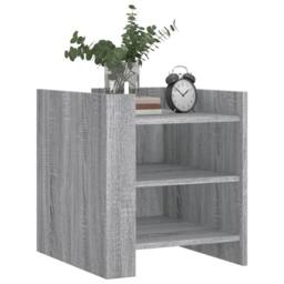 Berkfield Home Bedside Cabinet Grey Sonoma 45x50x50 cm Engineered Wood - Size: 45 x 50 x 50 cm - thumbnail 3