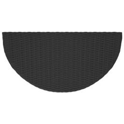 Berkfield Home Garden Table Black 100x50x75 cm Poly Rattan - Size: 100 x 50 x 75 cm - thumbnail 6