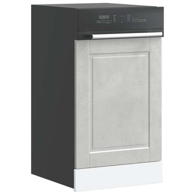 Berkfield Home Dishwasher Panel Porto Concrete Grey 45x1, 5x67 cm Engineered Wood - image 1
