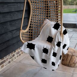 Benjamin Tate Design Star Ornament Blanket in Natural - Size: 120 cm x 150 cm - thumbnail 4