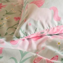 OHS Enchanted Unicorn Bedding Set Microfibre Duvet Cover with Pillowcase - Size: Single - thumbnail 3