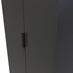 Ready Assembled 2 U Fuji 2 Door Wardrobe (Ready Assembled) in Dark Grey - thumbnail 4