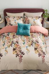 Ted Baker 'TB Branded Button' Cotton Velvet Cushion in Blue - Size: 50 cm x 50 cm - thumbnail 4