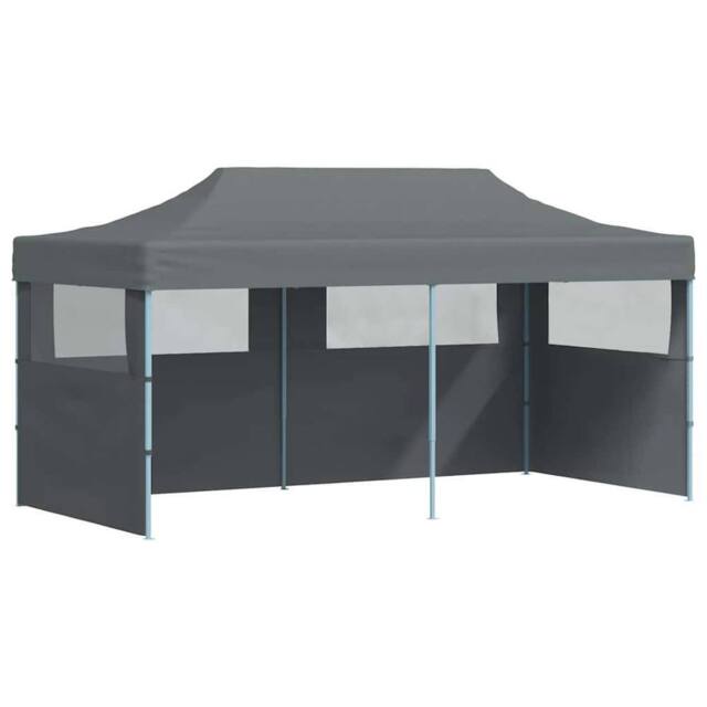 Berkfield Home Folding Pop-up Partytent with Sidewalls 3x6 m Anthracite in Dark Grey - image 1