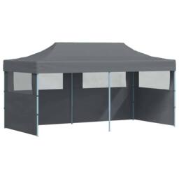 Berkfield Home Folding Pop-up Partytent with Sidewalls 3x6 m Anthracite in Dark Grey - thumbnail 1
