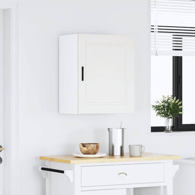 Berkfield Home Kitchen Wall Cabinet Porto White Engineered Wood - image 1