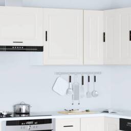 Berkfield Home Kitchen Wall Cabinet Porto White Engineered Wood - thumbnail 4