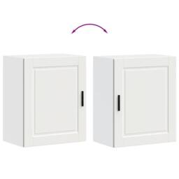 Berkfield Home Kitchen Wall Cabinet Porto White Engineered Wood - thumbnail 9