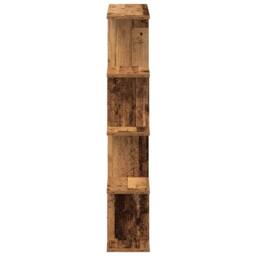 Berkfield Home Wall Cube Shelf 12 Compartments Old Wood Engineered Wood in Brown - thumbnail 5