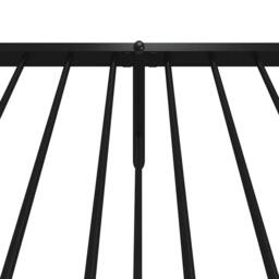 Berkfield Home Metal Bed Frame with Headboard & Footboard Black 100x190 cm - thumbnail 9