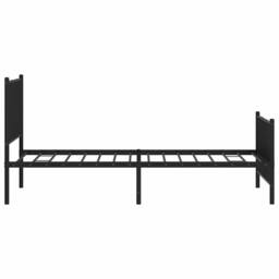 Berkfield Home Metal Bed Frame with Headboard & Footboard Black 100x190 cm - thumbnail 7