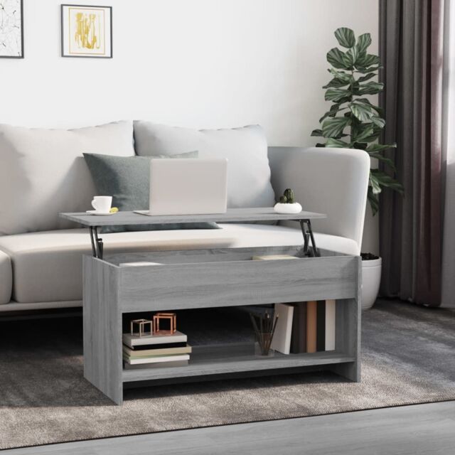 Berkfield Home Coffee Table Grey Sonoma 102x50x52.5 cm Engineered Wood - image 1