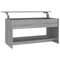 Berkfield Home Coffee Table Grey Sonoma 102x50x52.5 cm Engineered Wood - thumbnail 2