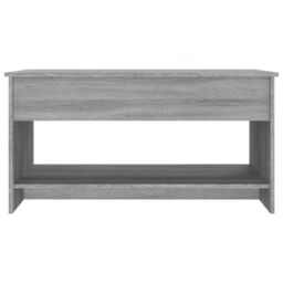 Berkfield Home Coffee Table Grey Sonoma 102x50x52.5 cm Engineered Wood - thumbnail 6
