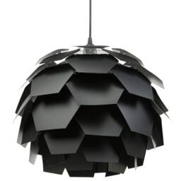 Wyld and Coco Pendant Lamp Black E27 Pine-Cone Globe Shade - thumbnail 4
