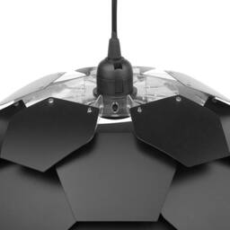 Wyld and Coco Pendant Lamp Black E27 Pine-Cone Globe Shade - thumbnail 6