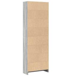 Berkfield Home Decorative Bookcase Grey Sonoma 60x24x176 cm Engineered Wood - Size: 60 x 24 x 176 cm - thumbnail 6