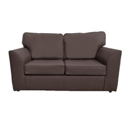 Furnishings For Less UK Danbury Leather 2 Seater Sofa Full Back Black, Brown or Grey - thumbnail 1