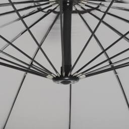 Wyld and Coco Cantilever Garden Parasol Light Grey Aluminium Polyester Canopy - thumbnail 5
