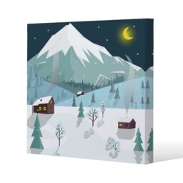 Benjamin Tate Design Winter landscape (canvas) / 101 x 101 x 4cm in Natural - Size: 101 x 101 x 4 cm - thumbnail 1