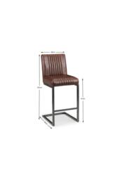 Julian Bowen Brooklyn Upholstered Bar Stool (Set of 2) in Brown - thumbnail 6