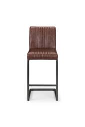 Julian Bowen Brooklyn Upholstered Bar Stool (Set of 2) in Brown - thumbnail 5