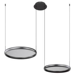 Netlighting Briggs Pendant Matt Black 2x LED Dimmable 2700 6000K Remote Control - thumbnail 2