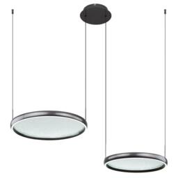 Netlighting Briggs Pendant Matt Black 2x LED Dimmable 2700 6000K Remote Control - thumbnail 5