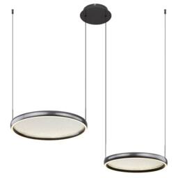 Netlighting Briggs Pendant Matt Black 2x LED Dimmable 2700 6000K Remote Control - thumbnail 1
