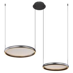 Netlighting Briggs Pendant Matt Black 2x LED Dimmable 2700 6000K Remote Control - thumbnail 6