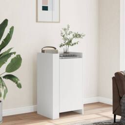 Berkfield Home Sideboard White 45x35x75 cm Engineered Wood - Size: 45 x 35 x 75 cm - thumbnail 2