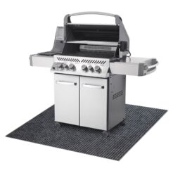 RugsX Protective Grill Mat Rug in Grey - Size: 120 cm x 200 cm - thumbnail 1