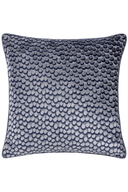 HOEM Lanzo Cut Velvet Piped Cushion in Navy - Size: 45 cm x 45 cm - image 1