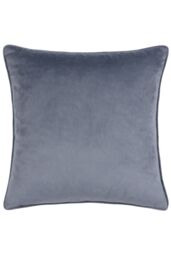 HOEM Lanzo Cut Velvet Piped Cushion in Navy - Size: 45 cm x 45 cm - thumbnail 2