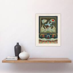 "Artery8 Chinese Patterns with Birds Racinet Vintage Wall Art Print Poster - Size: W18"" x H24""" - thumbnail 4