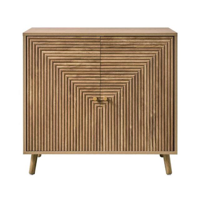 CALICOSY EDEN 2-Door Sideboard With Slatted Fronts in Brown - image 1