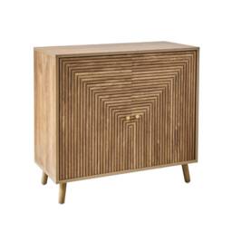 CALICOSY EDEN 2-Door Sideboard With Slatted Fronts in Brown - thumbnail 7