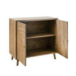 CALICOSY EDEN 2-Door Sideboard With Slatted Fronts in Brown - thumbnail 6