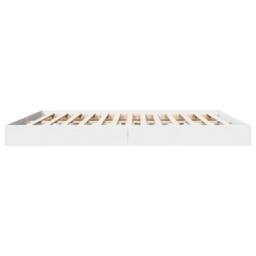 Berkfield Home Bed Frame without Mattress White 180x200 cm Super King Engineered Wood - thumbnail 5