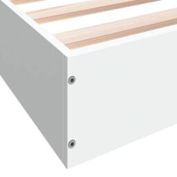 Berkfield Home Bed Frame without Mattress White 180x200 cm Super King Engineered Wood - thumbnail 8