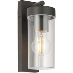 Loops 2 PACK Modern Outdoor IP44 Wall Lantern Light - 15W E27 GLS LED - Dimmable - thumbnail 3
