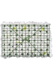 Neel Blue Hydrangea Artificial Flower Wall Panel for Wedding Decoration in Off-White - thumbnail 3