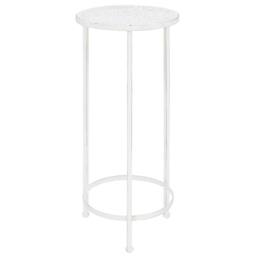 Berkfield Home Plant Stand Set 3 Pieces Vintage Style Metal Antique White - thumbnail 4